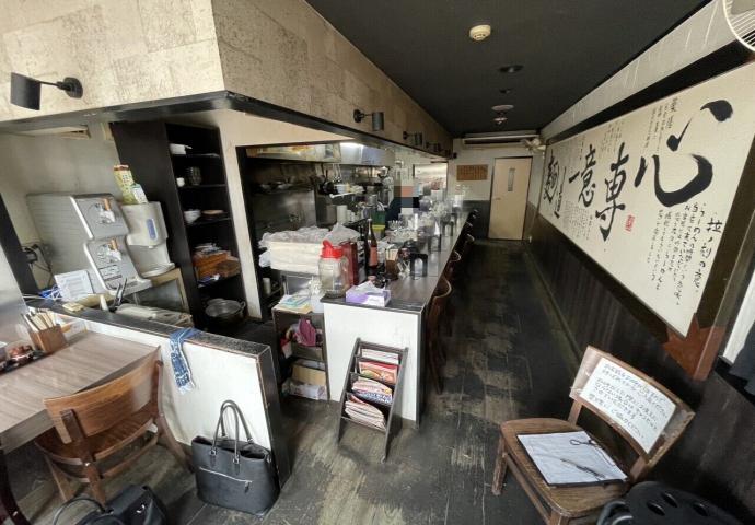 【名古屋市中村区】本陣駅5分／1階路面店／同業態即営業可能／珍しいラーメン屋居抜き物件／約22.19坪